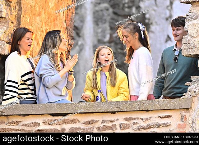 Princess Sophia and Princess Estelle with the daughters of Queen Silvia's nephew Patrick Sommerlath, Chloë and Anaïs at a concert with Molly Sandén at Borgholm...