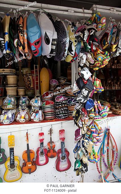 A souvenir stall, Mexico City, Mexico