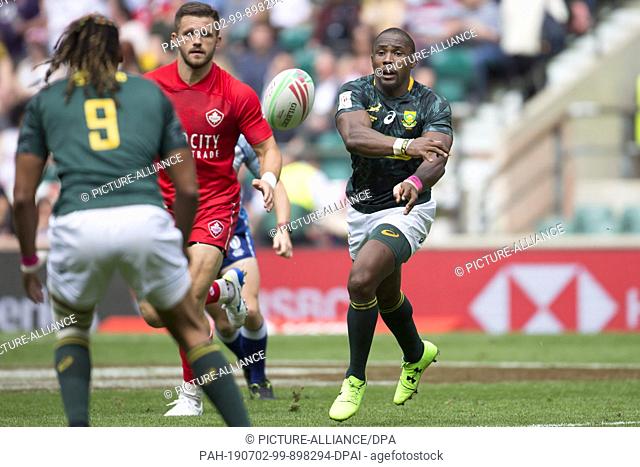 25 May 2019, Great Britain, London: The penultimate tournament of the HSBC World Rugby Sevens Series on 25 and 26 May 2019 in London (GB)