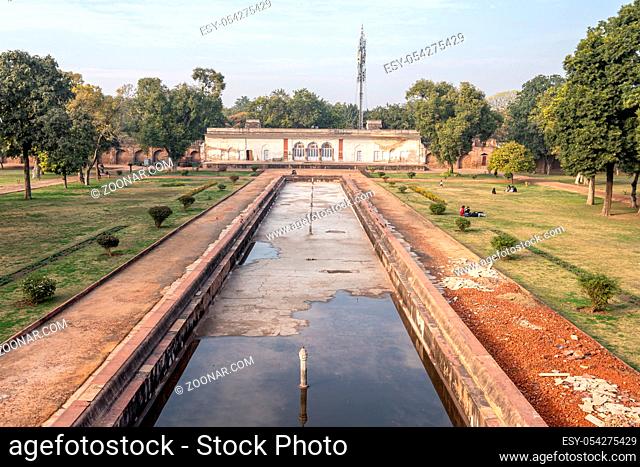 park surrounding safdarjung's tomb in new delhi, india