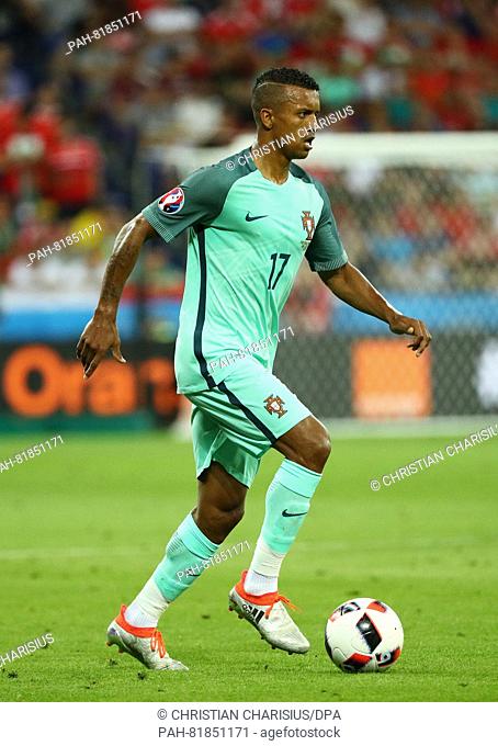 Nani of Portugal during the UEFA EURO 2016 semi final soccer match between Portugal and Wales at the Stade de Lyon in Lyon, France, 06 July 2016
