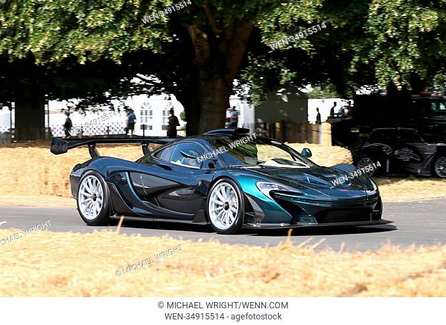 The Supercars take on the Hillclimb at Goodwood Festival of Speed on Day 1 Featuring: Lanzante P1 GTR Longtail Where: London