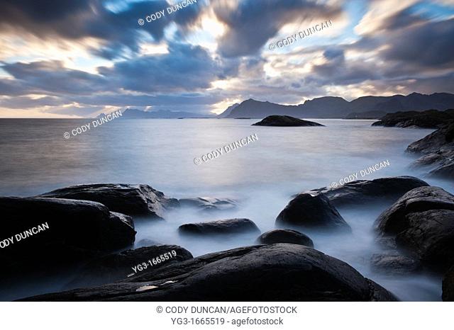 Dramatic coastal scenery, Lofoten Islands, Norway