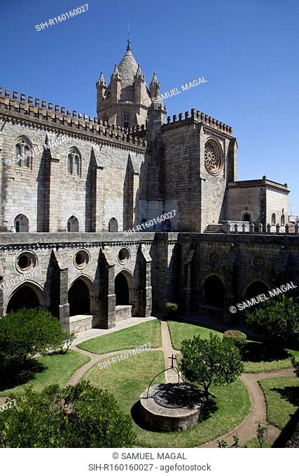 Evora, capital of Alto Alentejo, is surrounded by its fortress walls. The cathedral of Evora was built in a solid Romanesque style beginning in 1186