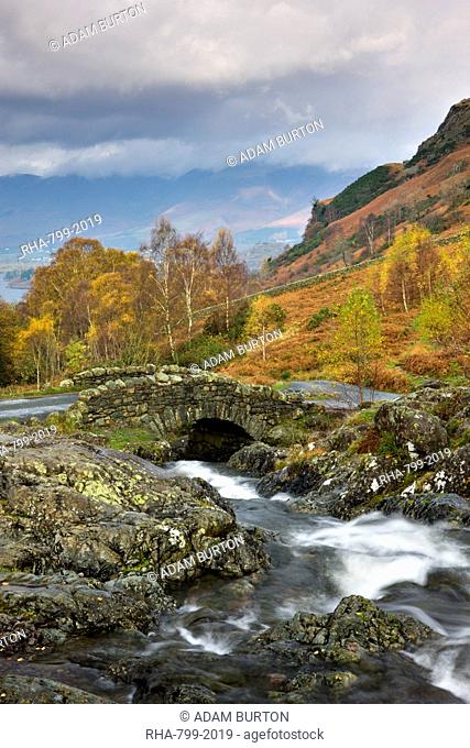 Picturesque Lakeland scenery at Ashness Bridge, Lake District National Park, Cumbria, England, United Kingdom, Europe