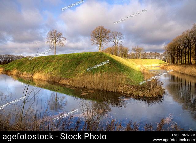Fortress the Roovere is part of the West Brabant Waterline near the Dutch village Halsteren