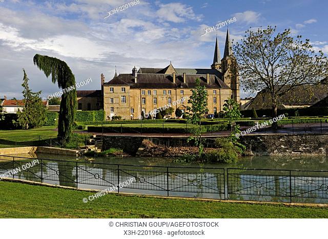 abbey and church of Mouzon, Ardennes department, Champagne-Ardenne region of northeasthern France, Europe
