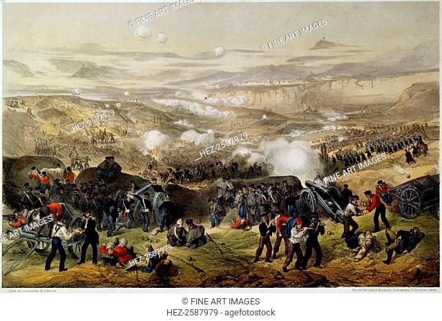 'The Battle of Inkerman on November 5, 1854', 1855. The battle, fought during the Crimean War, resulted in a victory for the British and French over the...