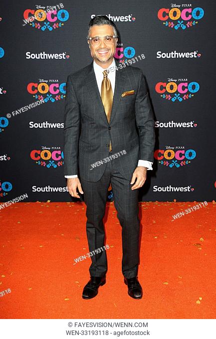 The U.S. Premiere of Disney-Pixar's 'Coco' Featuring: Jaime Camil Where: Hollywood, California, United States When: 09 Nov 2017 Credit: FayesVision/WENN