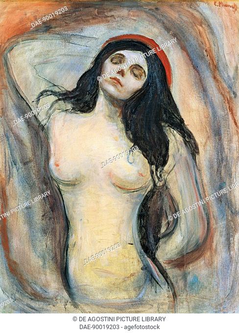 Madonna, 1894, by Edvard Munch (1863-1944). Norway, 20th century.  Amburgo, Hamburger Kunsthalle