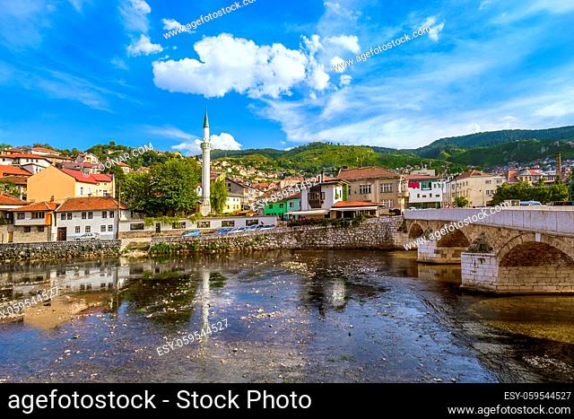 Old town Sarajevo - Bosnia and Herzegovina - architecture travel background