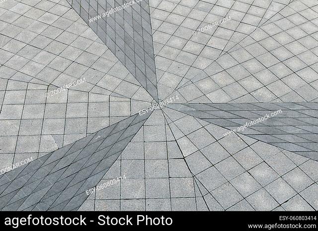 Top view on paving stones design background
