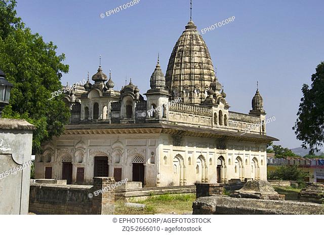 Exterior view of Dhanushdhari Temple, Alipura, Chhattarpur, Madhya Pradesh, India