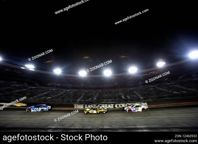 August 18, 2018 - Bristol, Tennessee, USA: Ricky Stenhouse, Jr (17) races off the turn during the Bass Pro Shops NRA Night Race at Bristol Motor Speedway in...