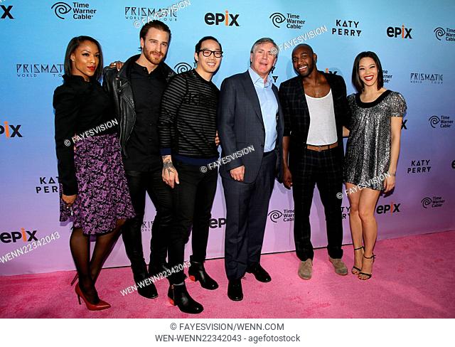 Premiere screening of EPIX's 'Katy Perry: The Prismatic World Tour' at The Theatre at Ace Hotel - Arrivals Featuring: Lockhart Brownlie, Shark Bryan Gaw