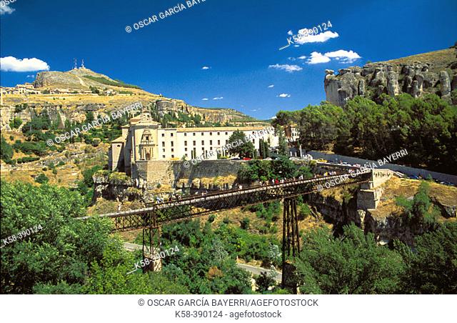 Convento de San Pablo, state-run hotel. San Pablo's bridge. Cuenca. Spain