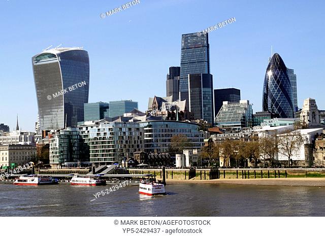River Thames and City of London Skyline