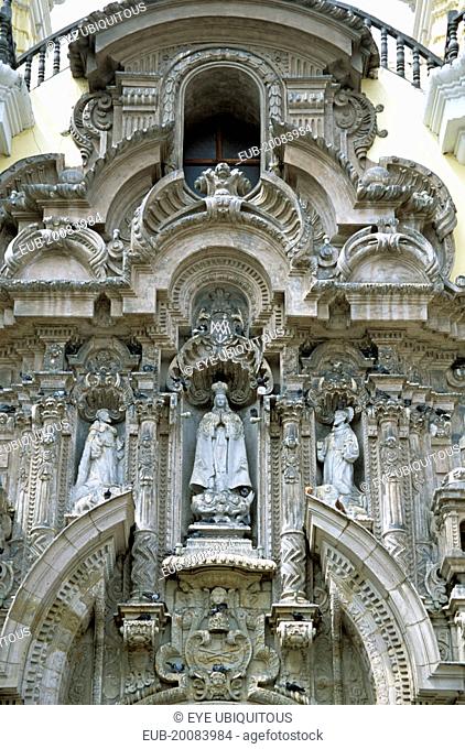 San Francisco baroque church and monastery, facade