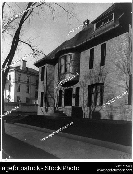 Whittemore House, Washington, D.C. - exterior showing main entrance, c1900. Creator: Frances Benjamin Johnston