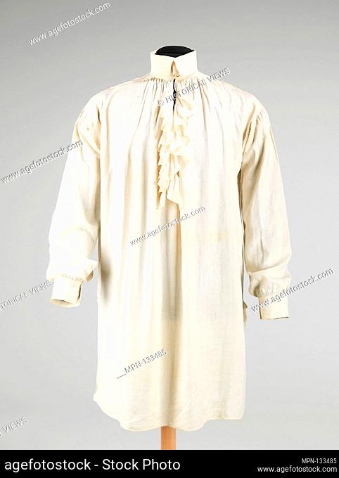 Shirt. Designer: Elizabeth Wild Hitchings; Date: 1816-17; Culture: American; Medium: linen