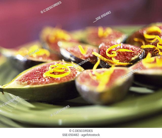 Figs roasted in port