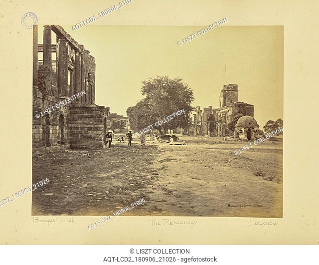 Lucknow; Residency and Banquetting sic Hall; Samuel Bourne (English, 1834 - 1912); Lucknow, India; 1864–1865; Albumen silver print