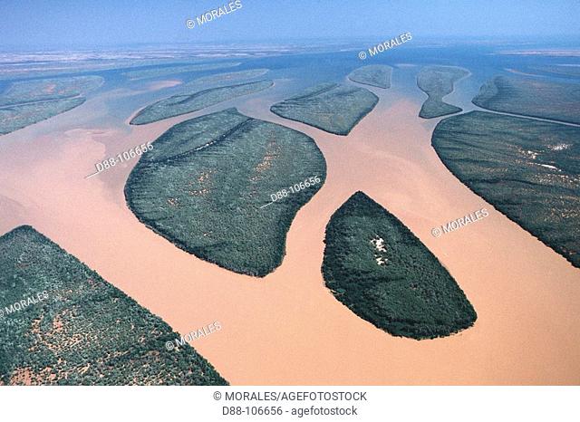 Betsiboka River delta, Bombetoka Bay near Mahajanga. Madagascar