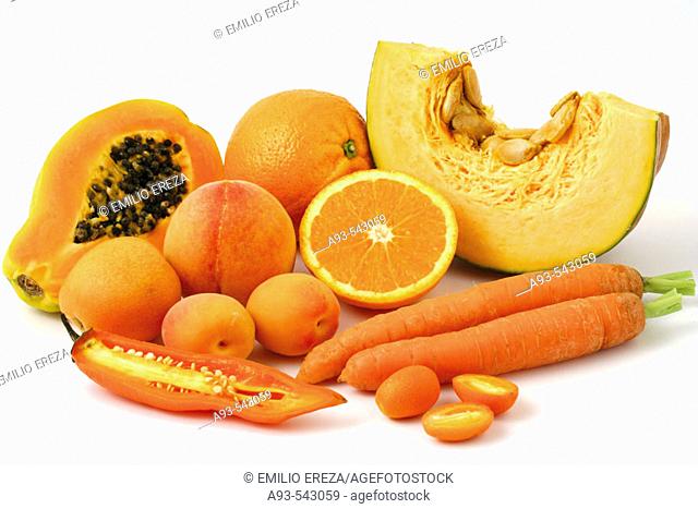 Orange colour vegetable food