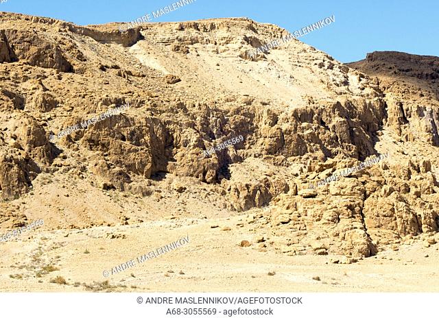 Qumran on the West Bank desert area. Qumran is an archaeological site in the West Bank managed by Israel's Qumran National Park