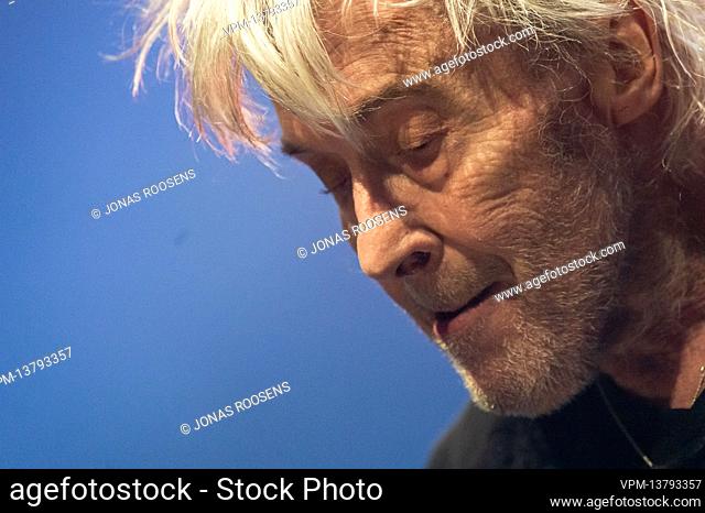 Belgian singer Arno Hintjens performs at at the Kursaal concert hall in Oostende, Friday 25 February 2022. Arno (Arnold Hintjens) performs in a series of...