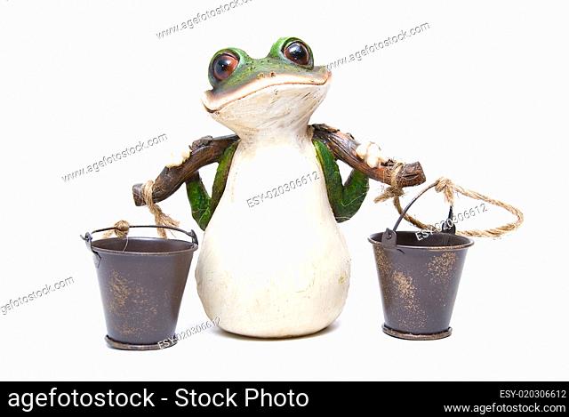frog with buckets