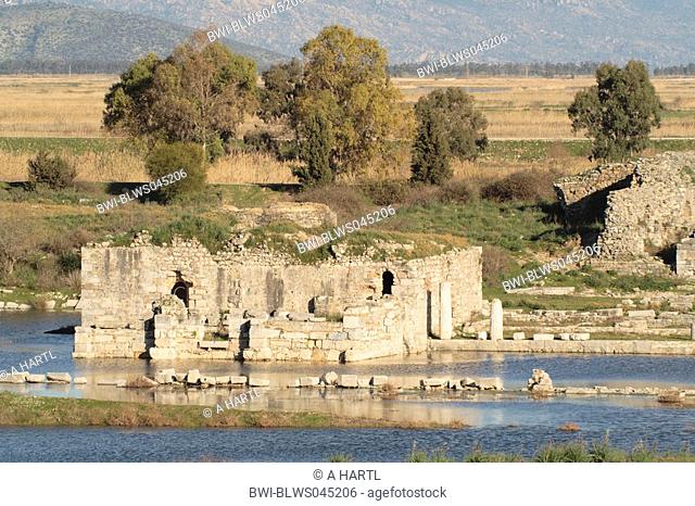thermae in the historical town of Milet, Turkey, Tuerkische Aegaeis, Milet