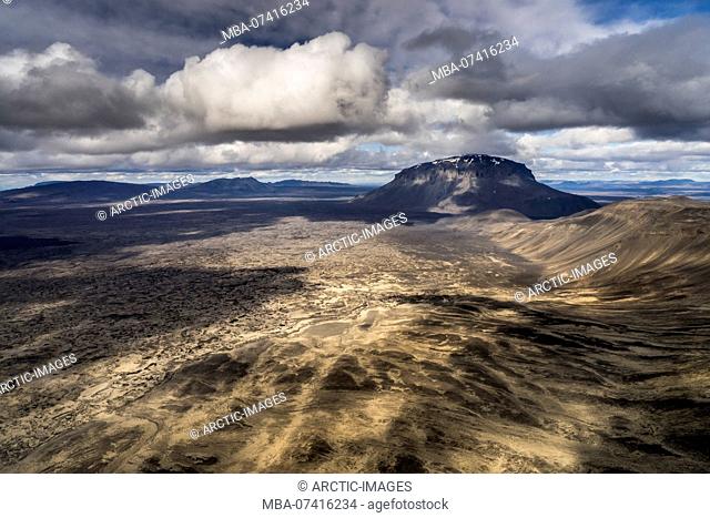 Mt. Herdubreid, Central Highlands, Iceland. Mt. Herdubreid is a high table mountain in the highlands and close to Askja volanco