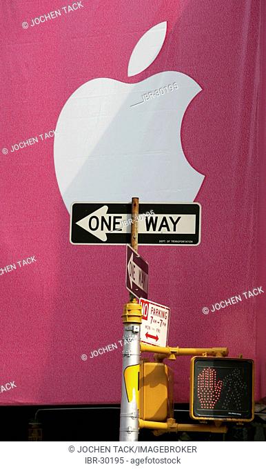 USA, United States of America, New York City: City wide advertising for MP3 Apple iPod player, billboards