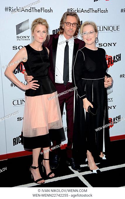New York premiere of 'Ricki And The Flash' at AMC Lincoln Square Theater - Arrivals Featuring: Mamie Gummer, Rick Springfield, Meryl Streep Where: New York City