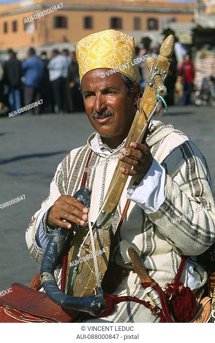 Morocco - Marrakech - Djemaa el Fna square - Musician