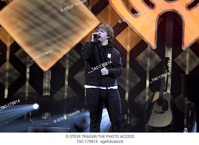 Singer Lewis Capaldi performs at Q102's iHeartRadio Jingle Ball 2019 at the Wells Fargo Center on December 11, 2019 in Philadelphia, Pennsylvania