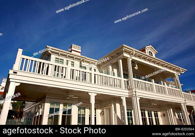 Architectural abstract of beach front accommodations