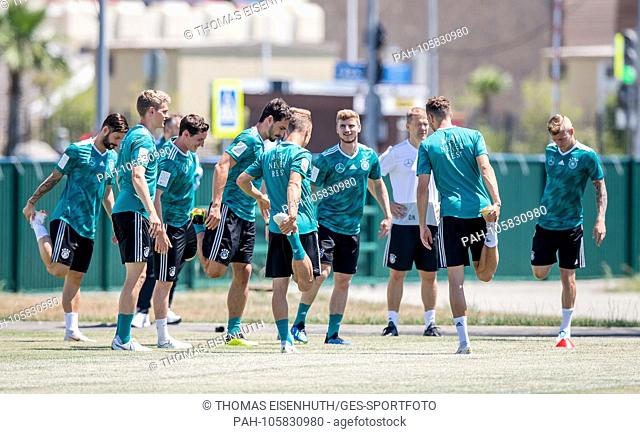 GES / Soccer / Football / Worldcup 2018 Russia: DFB-Practice, Sochi, June 21, 2018 | German worldwide players expand GES / Football / World Championship 2018...