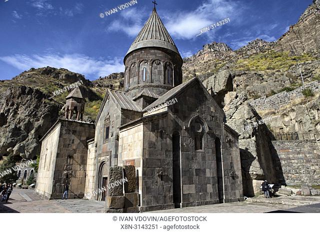 Geghard monastery church (13th century), Geghard, Kotayk province, Armenia