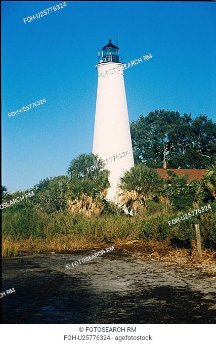 lighthouse located at St. Marks, Florida, United States