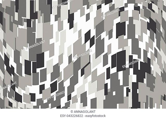 Abstract geometric pattern with squares, rectangles. Design element for web banners, posters, cards, wallpapers, backdrops, panels Gray