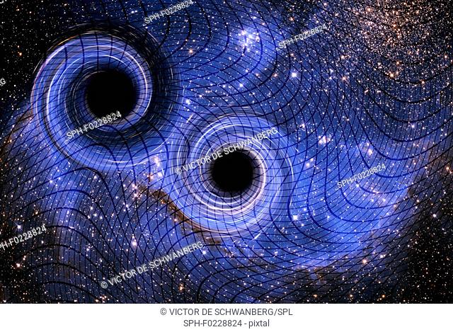 Black holes, illustration