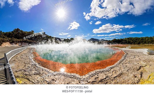 Champagne Pool, Wai-O-Tapu Thermal Wonderland, Taupo Volcanic Zone, North Island, New Zealand