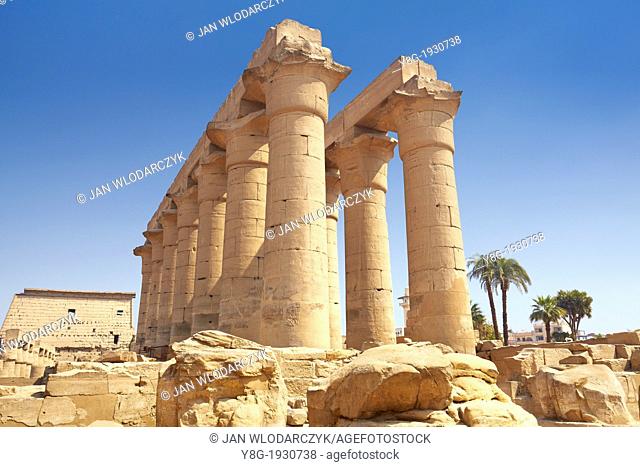 Luxor, Egypt - ancient ruins in the Luxor Temple of Amun, Upper Egypt, UNESCO