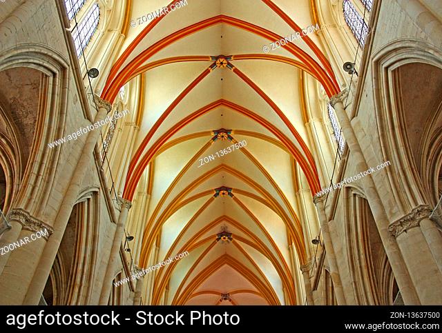 Gewoelbe, Kathedrale St. Etienne, Toul, Lothringen, Frankreich - Vault Cathedral St. Etienne, Toul, Lorraine, France