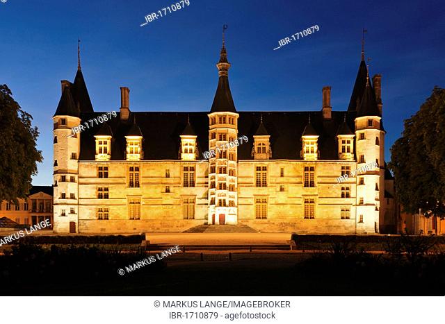 Palais Ducal or Ducal Palace, Nevers, Burgundy, France, Europe