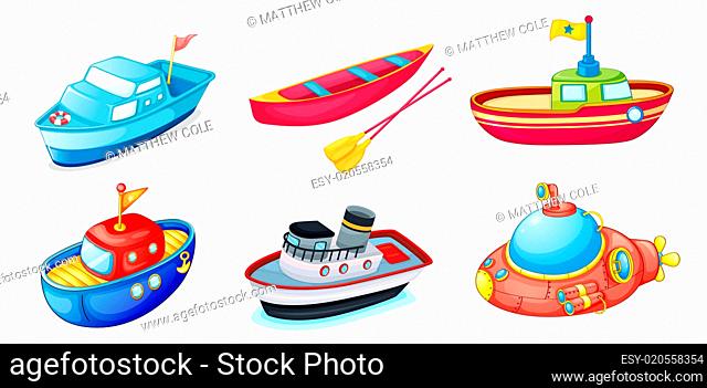 various ships