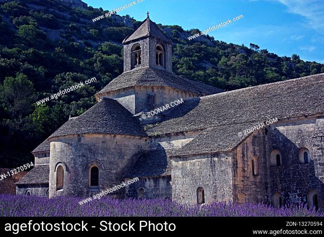 Abtei Senanque, Gordes, Vaucluse, Frankreich - Abbey Senanque, Gordes, Vaucluse, France