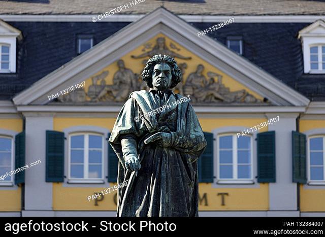 Beethoven statue by Ernst Hahnel and Jacob Daniel Burgschmiet on Munsterplatz with the former main post office. The program for the Beethoven year will be...
